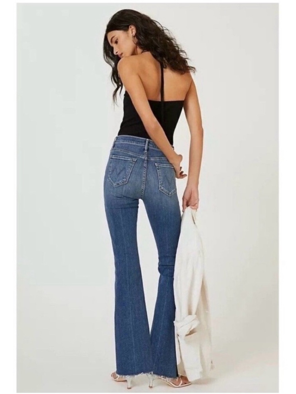 MOTHER The Weekender Fray Walking On Coals in Blue Size 29 - Picture 2 of 13